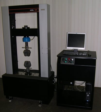 22500 lbf. (100kN) Instron #1125 Extra Wide, 38" Compression Testing Opening, 30" x24" T-slot table - Image 1