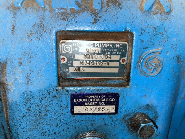 Goulds #3196, water pump, 40 HP, Siemens 1175 RPM motor, 230/460 V. - Image 5