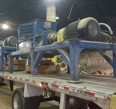 SSI #M85, shear shredder, 35" x52" cutting chamber, includes 40" x 25' discharge conveyor - Image 10