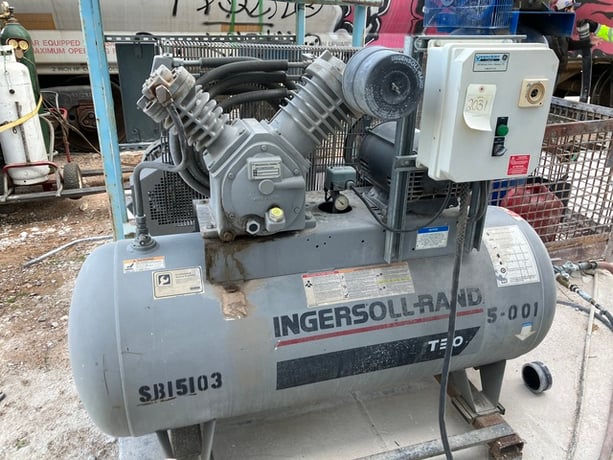 10 HP Ingersoll-Rand #T30, Air Compressor, Mdl 254E10V Pump, 120 gallon horizontal tank, 230/460V - Image 2