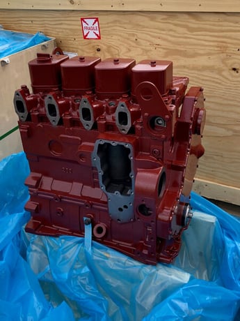 180 HP Cummins #QSB/ISB 4.5 Long Block Diesel Engine (Front Gear Train - VP14 Setup) - Image 1