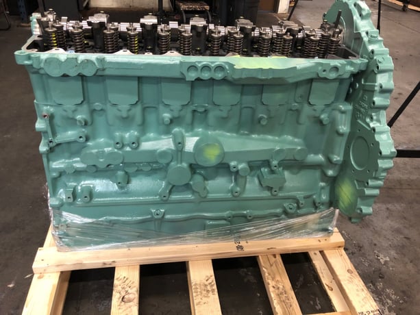 380 HP Detroit #Series-60, 12.7 L remanufactured long block - Image 1
