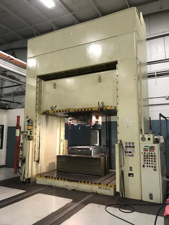 112 Ton, Amino #DSP-100Y, hydraulic down acting spotting press, 67" stroke, 87" DL, 20" Shut Height, 2008 - Image 1