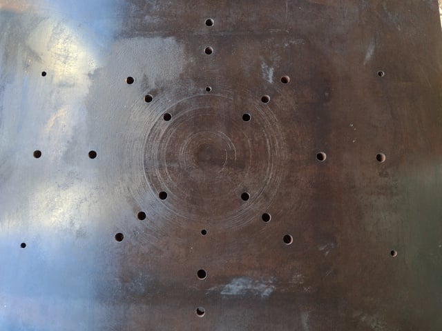 59-1/4" x 48" x 3", Steel floor plate, w/ through holes - Image 4