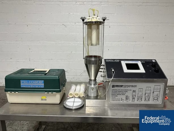 Vector Corp. #MFL01, Fluidized Air Bed Dryer/Coater, 110 V, 2004 - Image 1