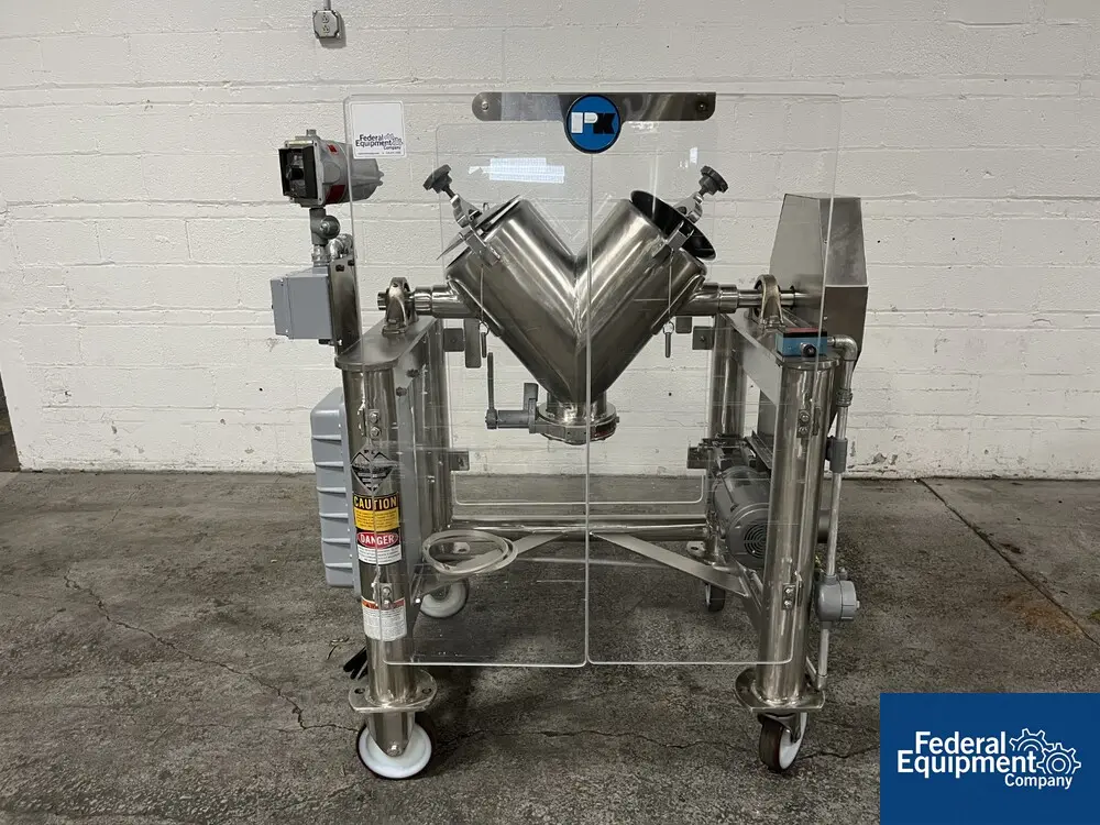1 cu.ft. Patterson, Twin Shell Blender, Stainless Steel, 500 lbs/cu.ft, 1 HP, 230/460 V - Image 1
