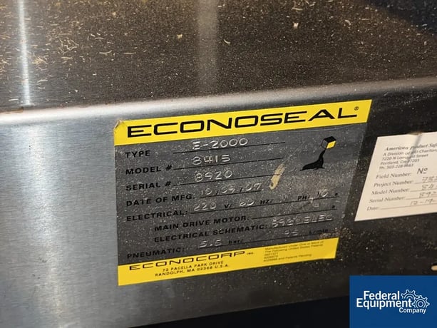 Econocorp #Econopack2000, Cartoner, 1500 cartons/hr., 1" x 0.75" x 2.5" min. to 12" x 4" x 12" max. carton - Image 2