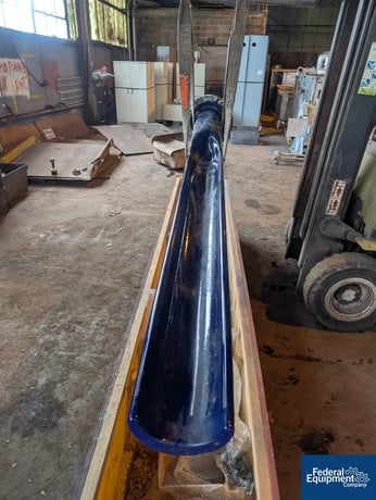 Pfaudler, Concave Glass Lined Baffle, 113" wet length, 123" overall length, 9" wide - Image 5