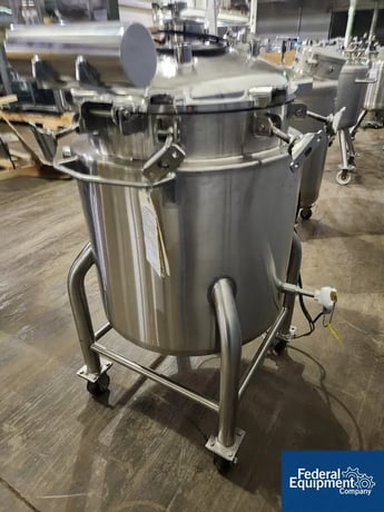 50 gallon Befco, Reactor, Stainless Steel, 24" diameter x 26" straight side, 50 psi internal, 75 psi jacket - Image 4