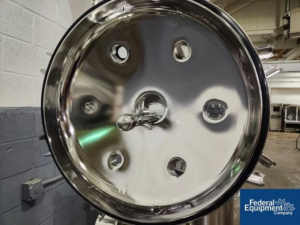 50 gallon Befco, Reactor, Stainless Steel, 24" diameter x 26" straight side, 50 psi internal, 75 psi jacket - Image 7