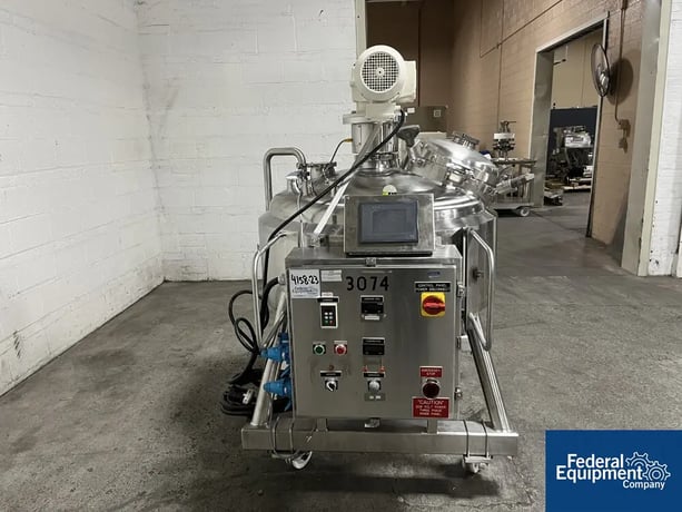 80 gallon DCI, Reactor, 316 Stainless Steel, 40" diameter x 11" straight side, 30 psi internal, 140 psi - Image 5