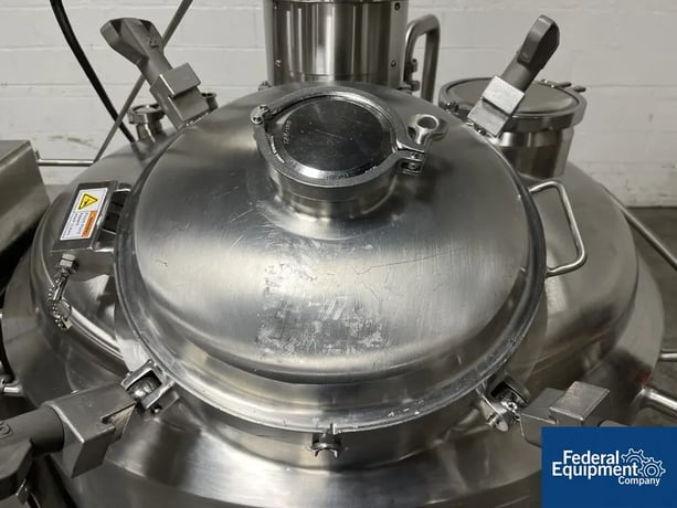 80 gallon DCI, Reactor, 316 Stainless Steel, 40" diameter x 11" straight side, 30 psi internal, 140 psi - Image 8