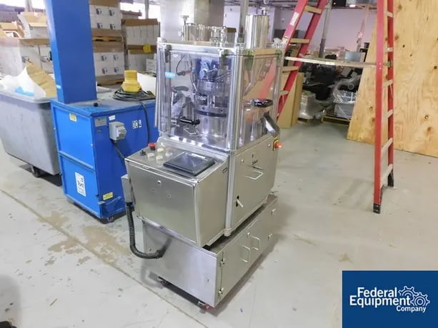 Elizabeth Hata #R & D, Tablet Press, 10 Station, 6000 tablets/hr., 22 mm max diameter, 18 mm max depth of - Image 1