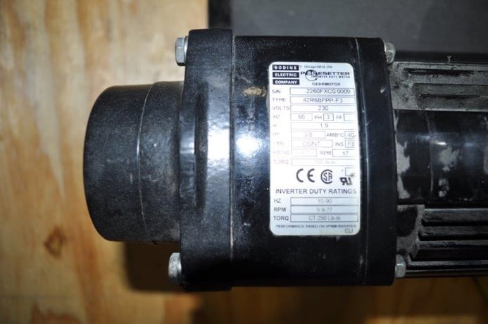 Pax #A1204-NL000X, 10" W x 48" L rubber belt low profile scrap conveyor - Image 2