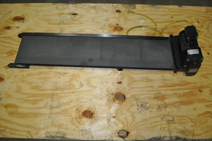 Pax #A1204-NL000X, 10" W x 48" L rubber belt low profile scrap conveyor - Image 3