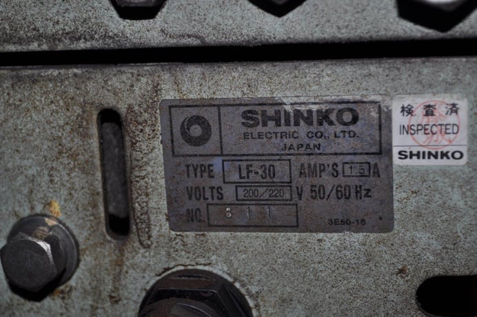 Shinko #LF-30/CIS-N-104, 30" vibratory bowl feeder, 1.5 amp, 220 V. - Image 9