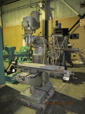 Bridgeport #J-Head, vertical mill, 9" x42" table, 1.5 HP, power longitude, digital read out - Image 1