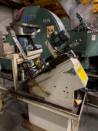 5/16" Snow #NT-2, twin spindle nut tapper, 2" tap head stroke, 4000 tapped holes/hour - Image 1
