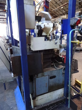 3/8" Shimazu #Super-3F, twin spindle nut tapper, 80-100 PPM, hopper, magnetic chip separator, 1990 - Image 9