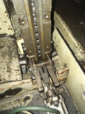3/8" Shimazu #Super-3F, twin spindle nut tapper, 80-100 PPM, hopper, magnetic chip separator - Image 3