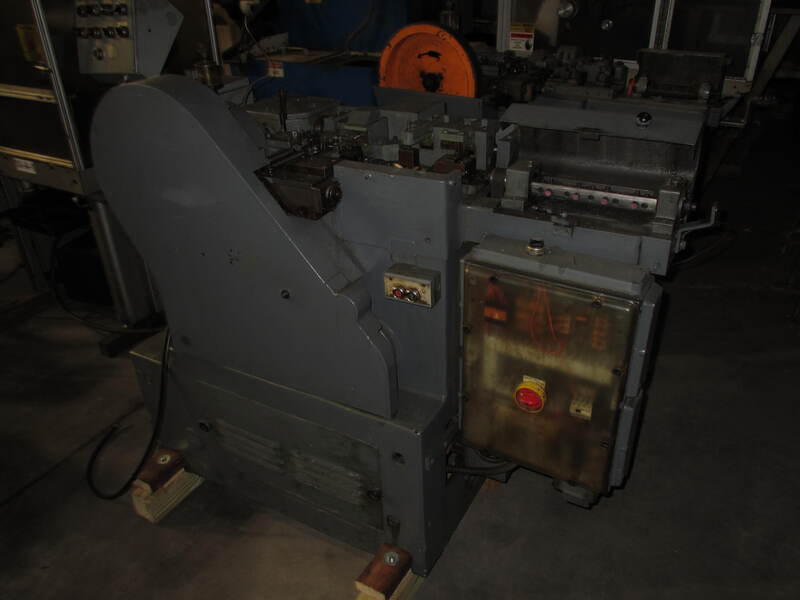 Buendgens #ST, pin making machine,.050" wire, 2.360" length, 500 PPM, rotary arbor straightener, 1988 - Image 1