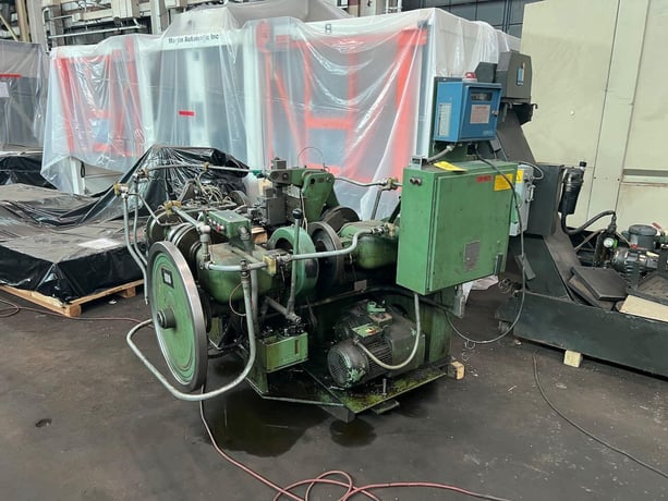 Baird #3, 4-slide wire former, 3/16" wire diameter, 1-1/8" flat stock width, 10" feed length, 120 PPM - Image 2