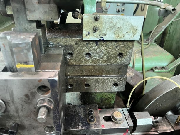Baird #3, 4-slide wire former, 3/16" wire diameter, 1-1/8" flat stock width, 10" feed length, 120 PPM - Image 8