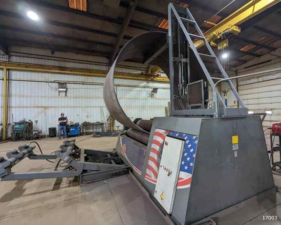 10' x 1-3/4" M.g. #MH-345-G, 18.1" top roll diameter, 17.3" lower roll diameter, 14.6" side rolls diameter - Image 2