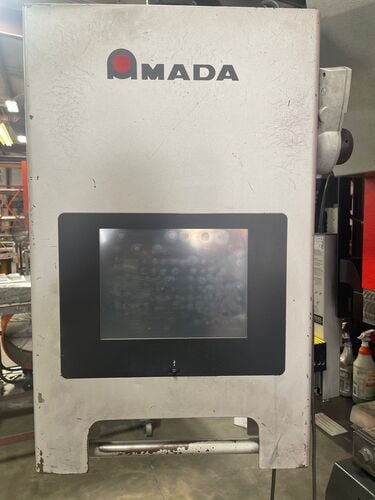 146 Ton, Amada #HFE-M2-1303, CNC press brake, 10.3'OA, 106" between housing, 7.8" stroke, 2012 | LR 85396 - Image 4