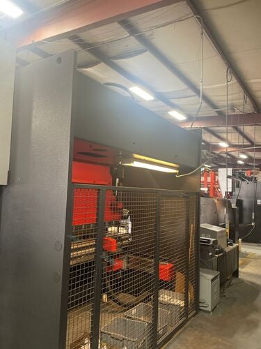 146 Ton, Amada #HFE-M2-1303, CNC press brake, 10.3'OA, 106" between housing, 7.8" stroke, 2012 | LR 85396 - Image 6