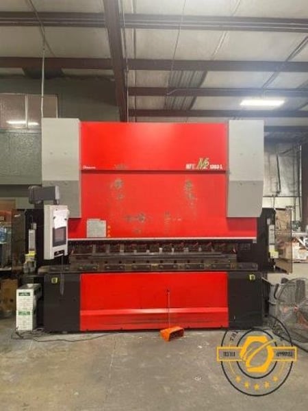 146 Ton, Amada #HFE-M2-1303, CNC press brake, 10.3'OA, 106" between housing, 7.8" stroke, 2012 | LR 85396 - Image 8