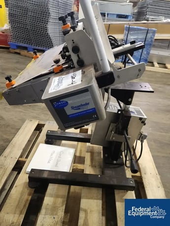 Thiele Streafeeder #ST1450, universal friction feeder, 12" width capacity, manuals and controls, S/N 13200344 - Image 6