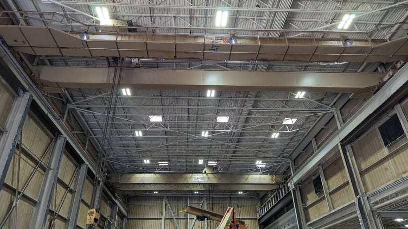 50 Ton, Overhead Crane & Svc, 75' 0" Span, 44' lift, radio control, VFD All Motions, 1993 Qty 2 Avail [#2423] - Image 5