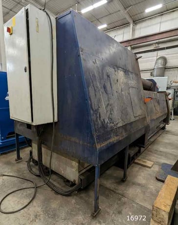 120" x 1.42" Faccin #4HEL-3146, CNC Plate Roller, Overhead & Side Supports, 2016 - Image 4