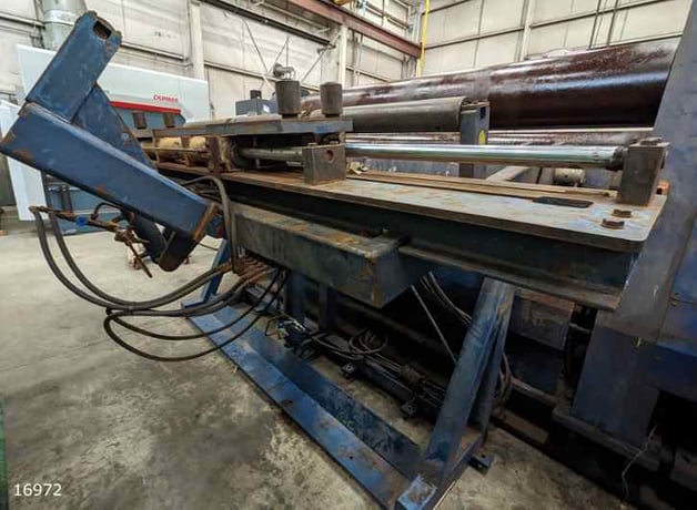 120" x 1.42" Faccin #4HEL-3146, CNC Plate Roller, Overhead & Side Supports, 2016 - Image 5