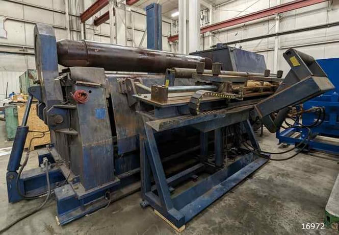 120" x 1.42" Faccin #4HEL-3146, CNC Plate Roller, Overhead & Side Supports, 2016 - Image 7