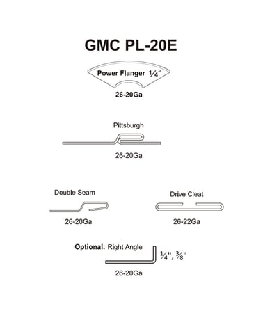 GMC #PL-20E, 20 gauge Gmc, 32 FPM, Pittsburgh attachment - Image 3