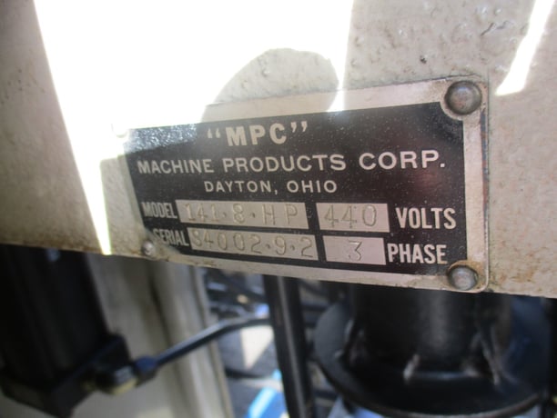MPC #140 Stator end turn frame blocker / hydraulic vertical stator press, 1998 - Image 10
