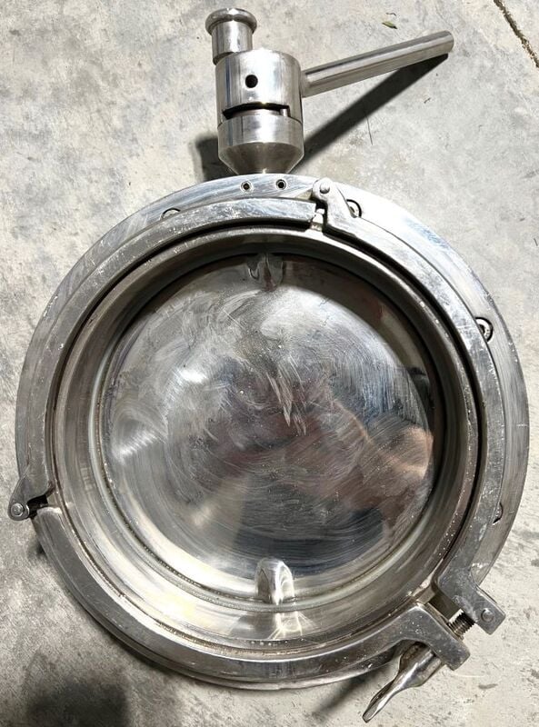 8" Sanitary Stainless Steel Clamp, for Butterfly Valve - Image 1