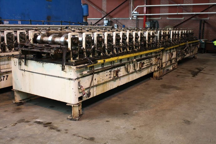 24 Stand, Tishken #24-MW-3, rollformer, 3" spdl diameter, 36" rollspace, equal gearing, automatic lube, 1984 - Image 1