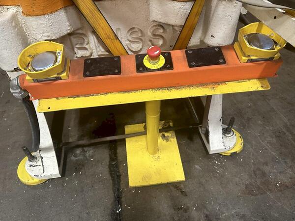 75 Ton, Bliss #23M, single crank OBI press, 4" stroke, 14" Shut Height, 16" x10"ram, 24" x32"bed, 45-900 SPM - Image 5
