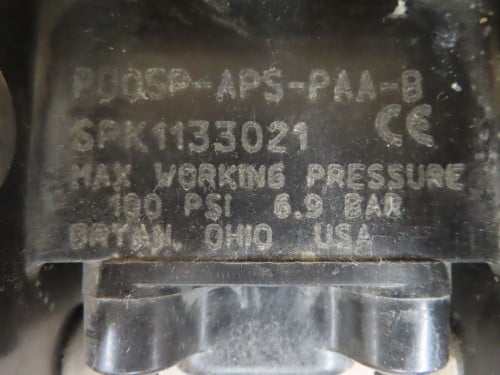 .5" ARO #PD05P-APS-PAA-B, air operated double diaphragm pump, non-metallic polypropylene, unused - Image 4