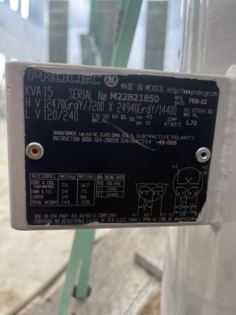 15 KVA 7200 Primary 120/240 Secondary, 1 phase, Polemount Transformer, Ready To Ship, New - Image 3