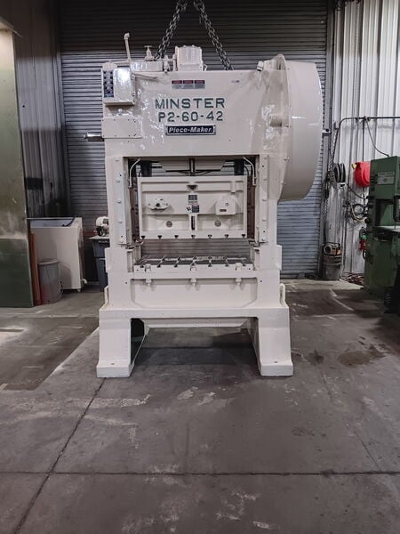 60 Ton, Minster #P2-60-42, Cieco PPC1000R press Control, 3" stroke, 13.5" Shut Height, 15 HP, 80-240 SPM - Image 6