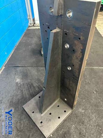 18" x 44" Custom steel angle plate, #77112 - Image 8