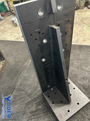 18" x 44" Custom steel angle plate, #77112 - Image 9