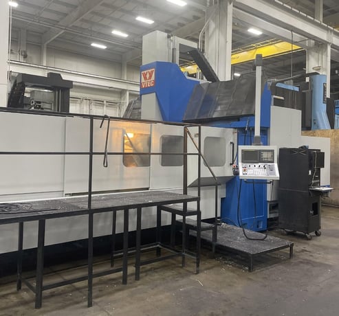 Vision Wide #V-Tec-VF-4000, CNC double column machining center, 165" X, 90" Y, 40" Z, 165" x80.70"table, 6000 - Image 1