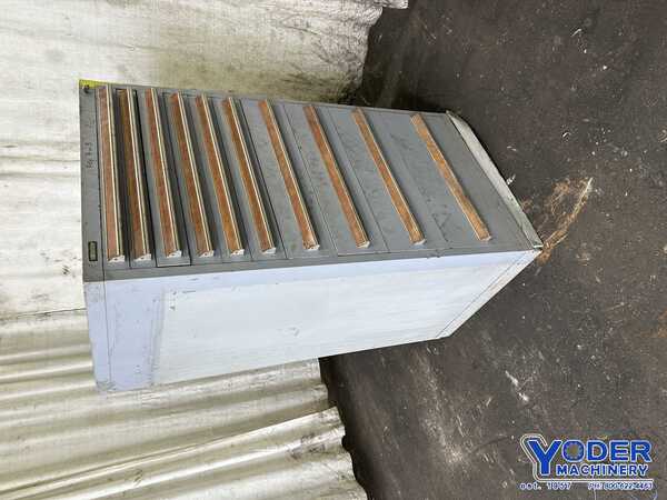 10 Drawer Stanley Vidmar cabinet, locking drawers, #77060 - Image 8