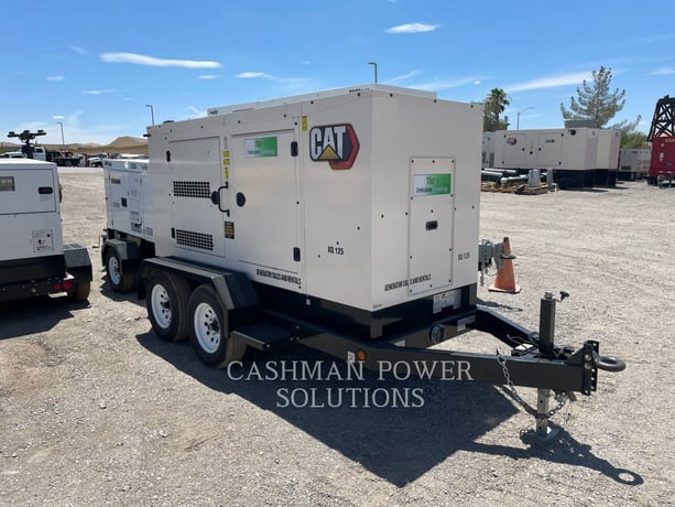 110 KW Caterpillar #XQ125, mobile diesel generator set, 1800 RPM, 480 Volts, 643 hours, 2022 - Image 2