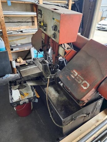 10" x 12" Amada #HA-250W, horizontal band saw, 138" x 1.34" x .43" blade, automatic shuttle feed - Image 1